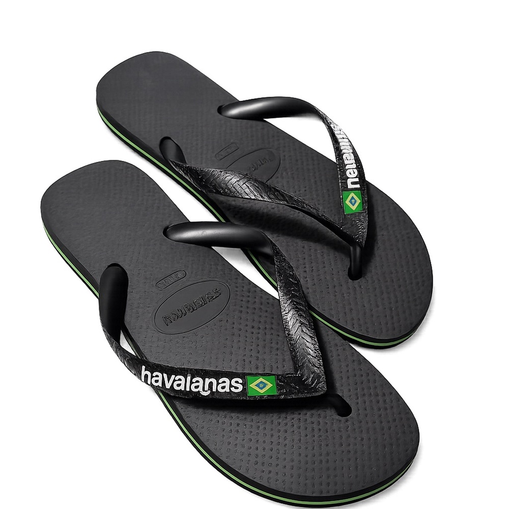 Havaianas flip flop brazil black